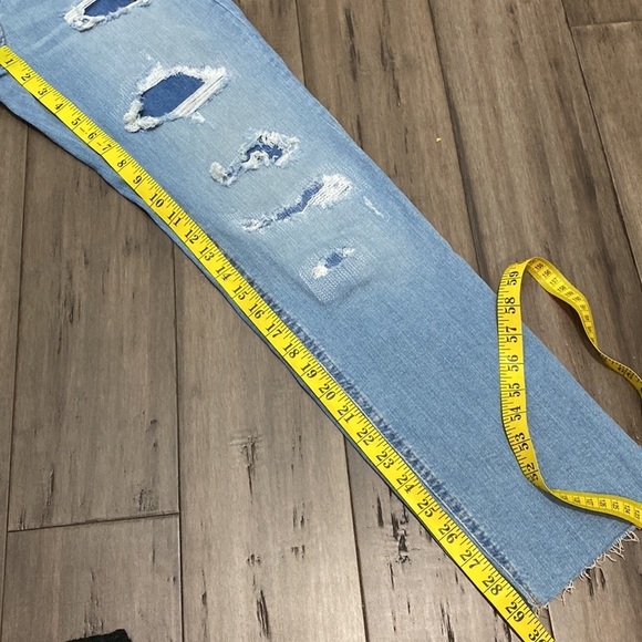 Tommy Hilfiger jeans straight high rise distressed patched - Picture 10 of 11